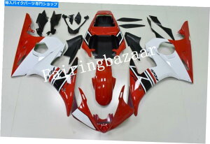 Fairings 2003�N2004�NYZF R6 06-09 R6S RED WHITE ABS���˃{�f�B���[�N�t�F�A�����O�L�b�g�ɓK���Ă��܂� Fit for 2003 2004 YZF R6 06-09 R6S Red White ABS Injection Bodywork Fairing Kit�y���s�A���i�z