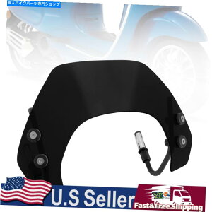 Windshields ZI[goC̃tgKXtgKX́AVespa Sprint 150 2016-2021ɓK܂ Short Motorcycle Windshield WindScreen Fits Vespa Sprint 150 2016-2021