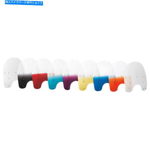 Windshields �����t�B�X�V�F�[�h�X���������p�t�����g�K���X�A15 �A9�w�b�h���C�g�i�N���A�jMEP4120 Memphis Shades Slim Replacement Windshield, 15, 9 Headlight (Clear) MEP4120�y���s�A���i�z
