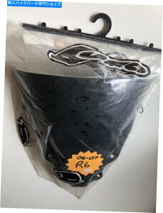 Windshields 06-07���}�nYZF-R6�[���d�̓_�u���o�u���_�[�N�X���[�N�t�����g�K���X16-579-19 06-07 Yamaha YZF-R6 Zero Gravity Double Bubble Dark Smoke Windscreen 16-579-19�y���s�A���i�z