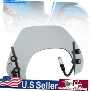 Windshields ZI[goC̃tgKXtgKX́AVespa Sprint 150 2016-21ɓK܂ Short Motorcycle Windshield WindScreen Fits Vespa Sprint 150 2016-21