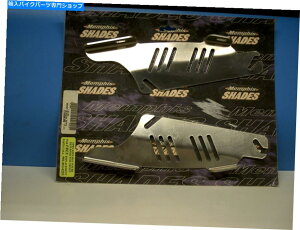 Windshields tBX́AX|[cV[h玉b/Xɕς邽߂ɃtgKX̃}Egv[gVF[fBO܂ Memphis Shades Windshield Mount Plates to Change from Sportshield to Fats/