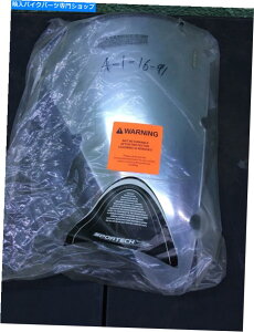 Windshields Sportech Black Chrome�������̃t�����g�K���X�t�����g�K���X2301-0195 Sportech Black Chrome Translucent Windshield Windscreen 2301-0195�y���s�A���i�z