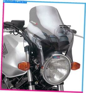 Windshields z_CB600Fz[lbg03-04CgX[ÑvCOXN[gbv PUIG SCREEN TOP FOR HONDA CB600F HORNET 03-04 LIGHT SMOKE