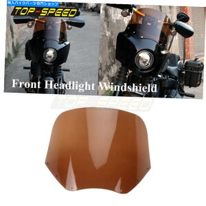 Windshields �n�[���[�\�t�g�A�C���_�C�i���[�^�[�T�C�N��11 ���t�����g�K���X���̃f�B�t���N�^�[�X�N���[�� For Harley Softail Dyna Motorcycle 11 Smoke Windshield Wind Deflector Screen�y���s�A���i�z
