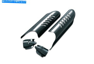Windshields Kuryakyn 7209�t�F���_�[�{�X�J�o�[����������r�f�t���N�^�[�V�[���h�A�O���X�u���b�N Kuryakyn 7209 Lower Leg Deflector Shields with Fender Boss Covers, Gloss Black�y���s�A���i�z