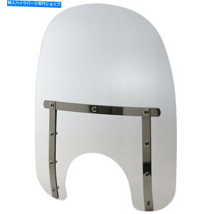 Windshields �����t�B�X�V�F�[�h�X���������t�����g�K���X-17 "�i�N���A�jMEP4210 Memphis Shades Slim Replacement Windshield - 17" (Clear) MEP4210