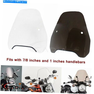 Windshields ���j�o�[�T��7/8 ''��1 �n���h���o�[�o�C�N�z���_�t�����g�K���X�p�̑傫�ȃE�B���V�[���h Universal 7/8'' & 1 Handlebar Motorcycle Large Winshield For Honda Windscreen�y���s�A���i�z