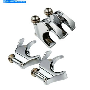 Windshields 49mm 4PCSフロントガラスクランプはハーレーダイナローライダースポーツスター1200 VRSCBに適合します 49mm 4PCS Windshield Clamps Fit For Harley Dyna Low Rider Sportster 1200 VRSCB