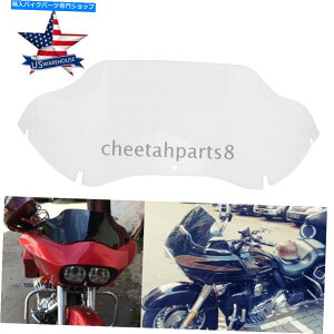 Windshields 9 �n�[���[���[�h�O���C�hFLTR FLTRX�̂��߂̃N���A�E�F�[�u�t�����g�K���X�I�[�g�o�C 9 Clear Wave Windshield Windscreen Motorcycle For Harley Road Glide FLTR FLTRX�y���s�A���i�z
