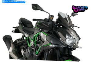 Windshields vCOXN[lCLbhN.G.X|[cZ H2 SE 2022CgX[N PUIG SCREEN NAKED N.G. SPORT KAWASAKI Z H2 SE 2022 LIGHT SMOKE