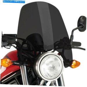 Windshields �v�C�O-9462f-���̐V��������̃X�|�[�c�t�����g�K���X�A�_�[�N�X���[�N�z���_�����R PUIG - 9462F - Naked New Generation Sport Windscreen, Dark Smoke HONDA REBEL�y���s�A���i�z