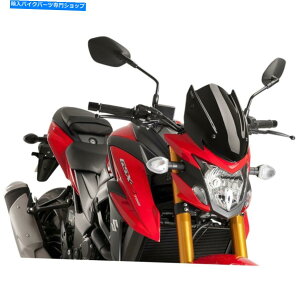 Windshields �V�������̃o�C�N�̂��߂̃v�C�O�u���b�N�j���[�W�F�l���[�V�����X�|�[�c�t�����g�K���X9435N Puig Black New Generation Sport Windshield for Newer Naked Bikes 9435N�y���s�A���i�z