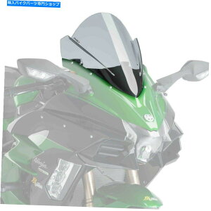 Windshields vCO[VOXN[tgKXCgX[NJTLjWH2 SX 2018-2021 Puig Racing Screen Windshield Light Smoke Kawasaki Ninja H2 SX 2018 - 2021