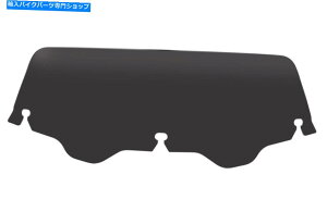 Windshields メンフィスシェードブラックスモーク4 "OEフェアリング用のネタバレフロントガラス(MEP84310) Memphis Shades Black Smoke 4" Spoiler Windshield for OE Fairing (MEP84310)