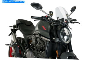 Windshields �v�C�O�X�N���[���l�C�L�b�hN.G.�X�|�[�c�h�D�J�e�B�����X�^�[937 21-22�N���A PUIG SCREEN NAKED N.G. SPORT DUCATI MONSTER 937 21-22 CLEAR