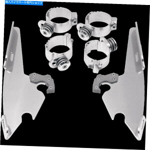 Windshields tBXVF[hHD FXDb/SLM BW MNTLbg|bV2320-0029 MEMPHIS SHADES HD FXD FATS/SLM BW MNT KIT POLISH 2320-0029