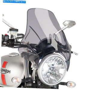 Windshields tgKXvCOƃjo[TtgKXtCXN[CgX[N Windshield Puig Plus Universal Windscreen Fly Screen light smoke
