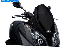 Windshields プイグスクリーンVテクノロジーラインスポーツKymco SuperDink 125i 09-14 Black PUIG SCREEN V-TECH LINE SPORT KYMCO SUPERDINK 125i 09-14 BLACK