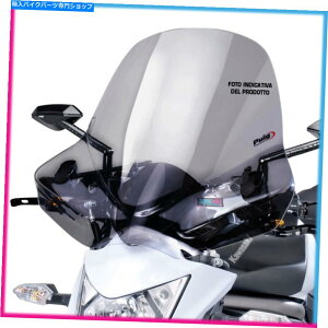 Windshields vCOXN[wc[OIIJTLZ900 RS 2019CgX[N PUIG SCREEN UNIV. TOURING II KAWASAKI Z900 RS 2019 LIGHT SMOKE