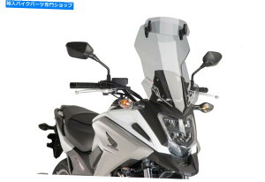 Windshields vCOc[OXN[K҂̃z_NC750X 16-20CgX[N PUIG TOURING SCREEN-VISOR HONDA NC750X 16-20 LIGHT SMOKE