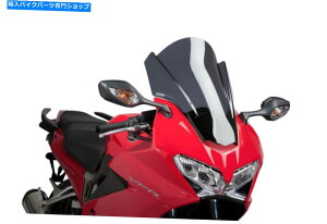 Windshields vCOc[OXN[z_VFR800F 14-20_[NX[N PUIG TOURING SCREEN HONDA VFR800F 14-20 DARK SMOKE