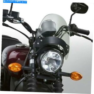 Windshields iViTCNtCXN[HAyFA43mm N2530-002ւ̃Xg[guPbg National Cycle Flyscreen? Black, Light Tint, Straight Bracket to 43MM N2530-002