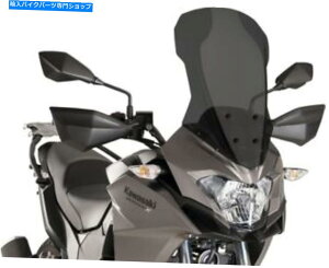 Windshields ̃vCOc[OtgKX_[NX[N9710F Puig Touring Windscreen Dark Smoke #9710F for Kawasaki