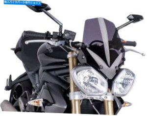 Windshields Puig Naked New Generation WindshieldiDark Smokejp[g5658FV PUIG NAKED NEW GENERATION WINDSHIELD (DARK SMOKE) PART# 5658F NEW