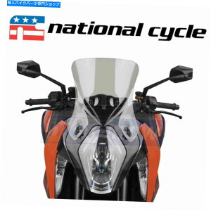 Windshields 2017-2018�̃i�V���i���T�C�N��v�X�g���[���t�����g�K���Xktm 1290�X�[�p�[�f���[�NGT -mu National Cycle VStream Windshields for 2017-2018 KTM 1290 Super Duke GT - mu