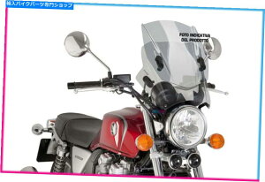 Windshields vCOXN[Abv_Ez_CMX 500R17-22CgX[N PUIG SCREEN UP&DOWN HONDA CMX 500 REBEL 17-22 LIGHT SMOKE
