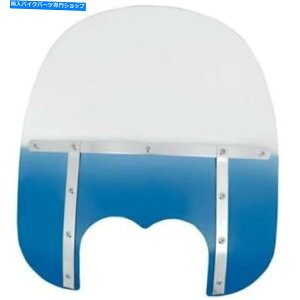 Windshields �����t�B�X�V�F�[�h�����t�B�X�t�@�b�g�t�����g�K���X�A�f���A���J�b�g�A�E�g-BLUE 17IN MEM6836 Memphis Shades Memphis Fats Windshield, Dual Cutout - Blue 17in MEM6836�y���s�A���i�z