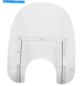 Windshields �����t�B�X�V�F�[�h�X����15 �N���A�t�����g�K���Xw/7�w�b�h���C�g�J�b�g�A�E�g�imem4110�j Memphis Shades Slim 15 Clear Windshield w/7 Headlight Cutout (MEM4110)�y���s�A���i�z
