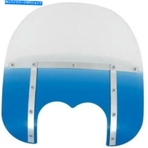 Windshields �����t�B�X�V�F�[�h�����t�B�X�t�@�b�g�t�����g�K�[���A�f���A���J�b�g�A�E�g-BLUE 15IN MEM6736 Memphis Shades Memphis Fats Windshield, Dual Cutout - Blue 15in MEM6736�y���s�A���i�z
