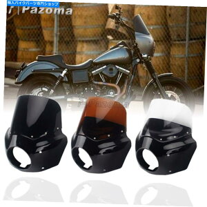 Windshields �n�[���[�_�C�i���C�h�O���C�hFXDWG FXDWGI 06-17�t�����g�t�F�A�����OW/ 11 ''�t�����g�K���X For Harley Dyna Wide Glide FXDWG FXDWGI 06-17 Front Fairing w/ 11'' Windscreen