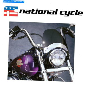 Windshields 2004年から2005年のナショナルサイクルフライスクリーン National Cycle Flyscreen for 2004-2005 Harley Davidson FXDI Dyna Super Glide vv