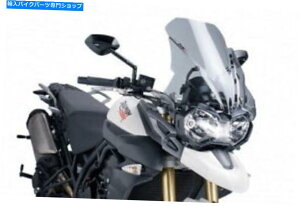 Windshields Puig 5652Hc[OtgKXTriumph Tiger 800 2011-2015 Smoke Puig 5652H Touring Windscreen Triumph Tiger 800 2011-2015 Smoke
