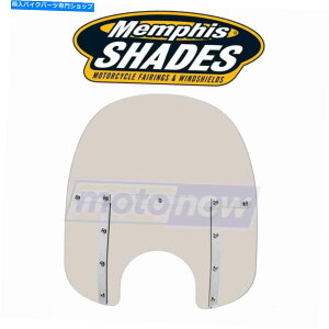 Windshields tBXVF[htBXt@bg2001N2006Ñn[[PQ̃tgKXi7C`̃JbgAEgj Memphis Shades Memphis Fats Windshields (7in. Cutout) for 2001-2006 Harley pq
