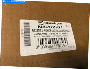 Windshields N8262-01�i�V���i���T�C�N��Plexistar 2�t�����g�K���X�t�F�A�����O�N���A7/8 �i�V�����j N8262-01 National Cycle Plexistar 2 Windshield Fairing Clear 7/8 (NEW)�y���s�A���i�z