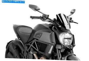 Windshields Puig Naked Sport Windscreen Black7592N Ducati Diavel 2014-2018 Puig Naked Sport Windscreen Black #7592N Ducati Diavel 2014-2018
