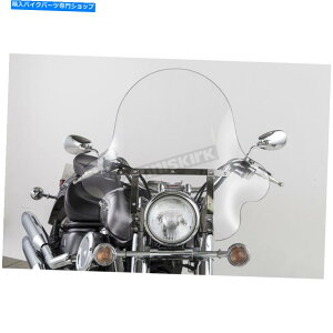 Windshields XbvXg[}[20 "NASS-32t@RtgKXw/Nn[hEFA-SS-32-20CTQ Slip Streamer 20" Clear SS-32 Falcon Windshield w/Chrome Hardware - SS-32-20CTQ