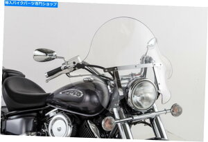 Windshields SlipStreamer SS32 Falcon Windshield 16 "Clear/Chrome-SS-32-16CQ Slipstreamer Ss32 Falcon Windshield 16" Clear/Chrome - SS-32-16CQ