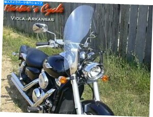 Windshields Yamaha V-Star XVS 1300 VSTAR 22 "̃c[ONAtgKXw/Chromen[hEFA Yamaha V-Star XVS 1300 VStar 22" Tall Touring Clear Windshield w/chrome hardware