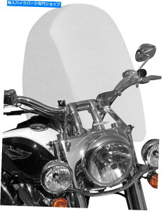 Windshields 1 1/4�C���`��Sportech�N���[�Y�V���[�Y�̃t�����g�K���X�B�o�[65302012 Sportech Cruise Series Windscreen for 1 1/4in. Bars 65302012�y���s�A���i�z