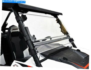 Windshields tgKX2tgt܂肽݉\ȃ|J[{l[g|XRZR 1000 Windshield DIRECTION 2 Front Full Foldable Polycarbonate Polaris Rzr 1000