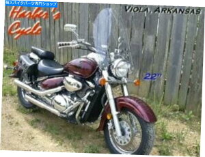 Windshields XYLC50 Boulevard C -50 800 -Clear 22 "̃c[OtgKXw/n[hEFA Suzuki C50 Boulevard C-50 800 - Clear 22" Tall Touring Windshield w/hardware