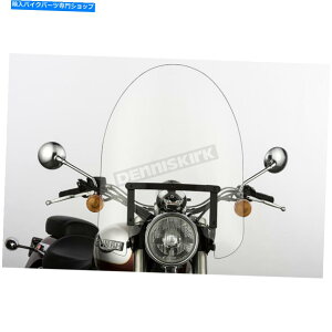 Windshields XbvXg[}[22 "NASS-30NVbNtgKXw/ubNn[hEFA-SS-30-22CTQB Slip Streamer 22" Clear SS-30 Classic Windshield w/Black Hardware - SS-30-22CTQB