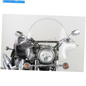 Windshields XbvXg[}16 "NASS-32t@RtgKXw/Nn[hEFA-SS-32-16CTQ Slip Streamer 16" Clear SS-32 Falcon Windshield w/Chrome Hardware - SS-32-16CTQ