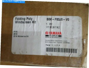 Windshields 2019-2020 Yamaha Wolverine X2�|���Y�_���܂肽���݃t�����g�K���XB8K-F83J0-V0-00 2019-2020 YAMAHA WOLVERINE X2 POLY CARBONATE FOLDING WINDSHIELD B8K-F83J0-V0-00�y���s�A���i�z