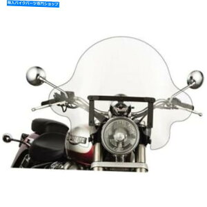 Windshields �N���A/�u���b�N�X���b�v�X�g���[�}�[SS-32�t�@���R��16 �e�[�p�[�t�H�[�N�p�̃t�����g�K���X Clear/Black Slipstreamer SS-32 Falcon 16 Windshield For Tapered Forks�y���s�A���i�z